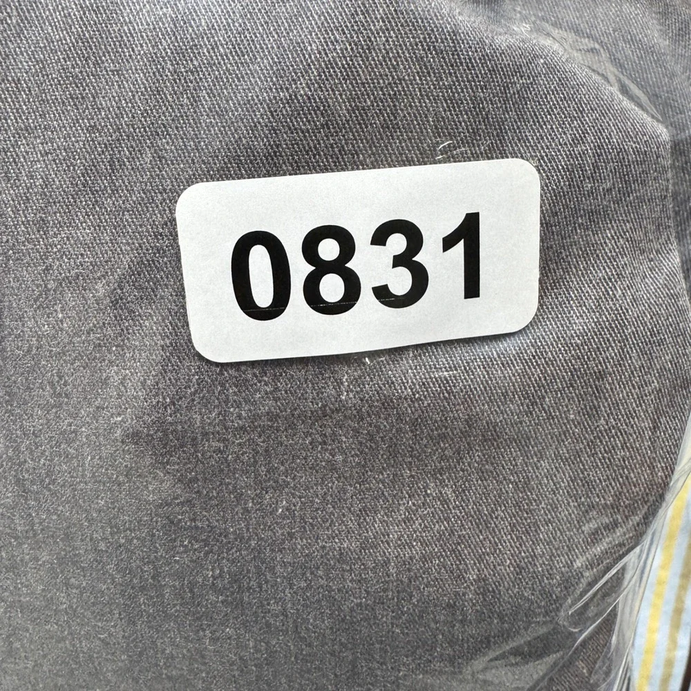 Chef Works Mens XL Chef Coat Jacket Gray‎ Long Sleeve Zip Up Work Uniform